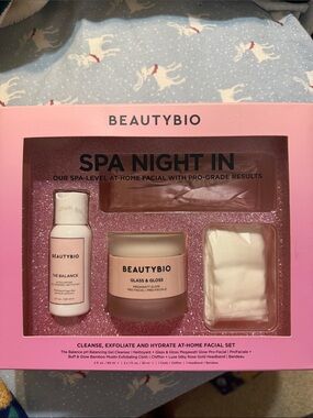 BeautyBio Spa Night In Facial Set — Pink Hydrating At-Home Treatment
